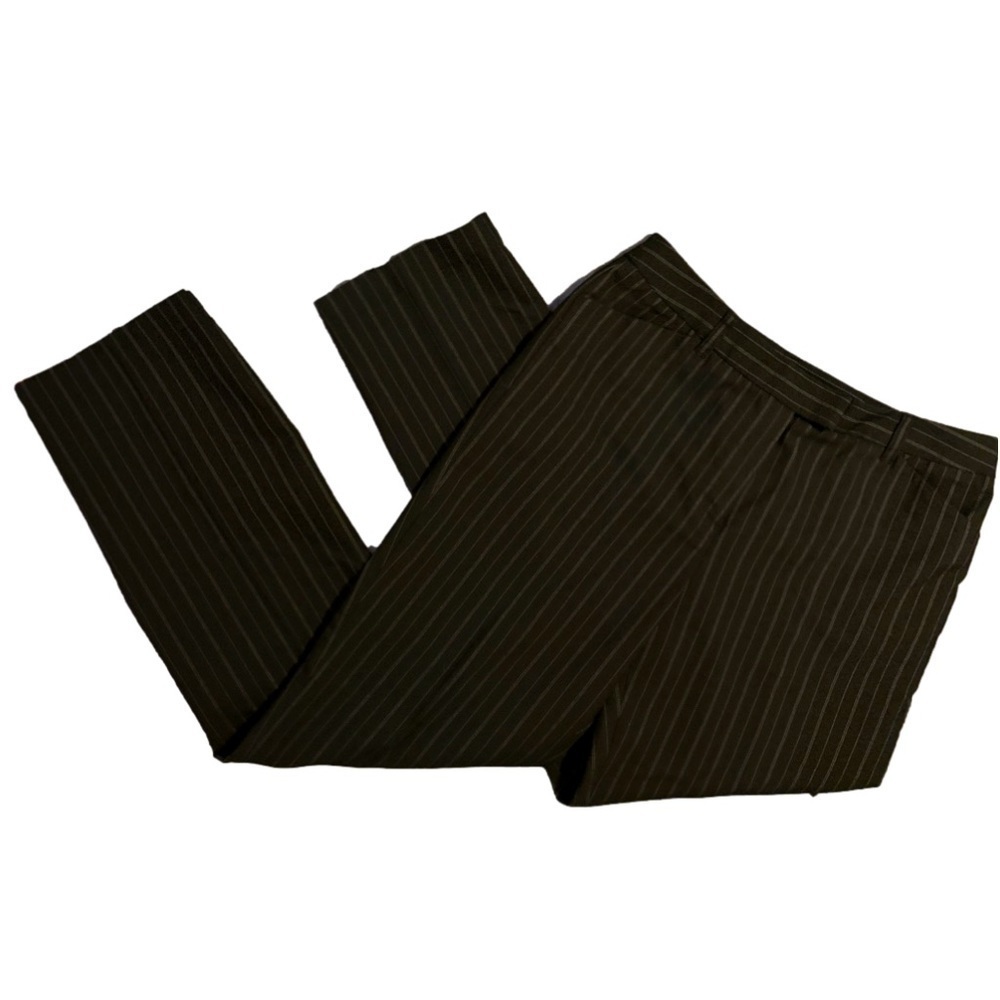 Jones New York Black Pinstripe Trousers